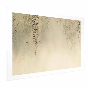 Plakat Beżowe koliberki 30x21 cm bez ramy z marginesem