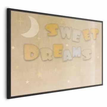 Plakat Życzenie 90x60 cm z ramą czarną bez marginesu