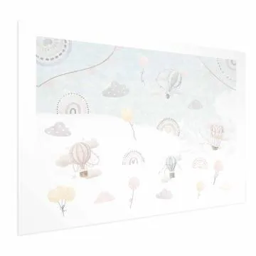 Plakat Przygoda pośród chmur 60x40 cm bez ramy z marginesem