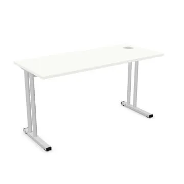 Biurko EASY SPACE C-LEG RC 140x60cm białe