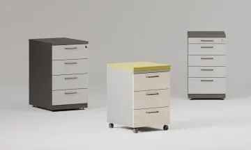 Kontenerek biurowy EASY SPACE MOB 43cm kaszmirowy mobilny