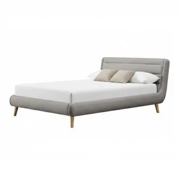 Łóżko ELANDA 140x200 jasnoszare