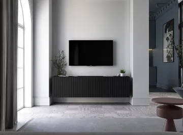 Szafka RTV TAL 2 150 czarna mat