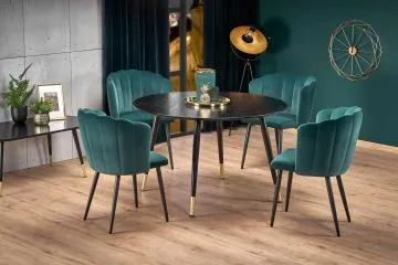 Krzesło K386 VELVET ciemno zielone