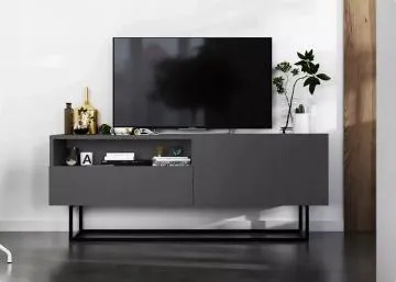 Szafka RTV SELF 3 120 grafitowa mat