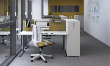 Biurko EASY SPACE C-LEG RC 120x60cm czarne grafitowe