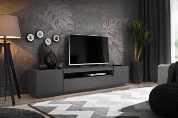 Szafka RTV ESTON B 200 grafit mat