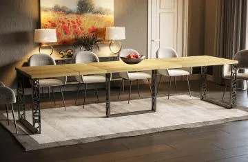 Stół rozkładany EWEREST 130(330)x80 dąb natura