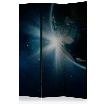 Parawan dwustronny Pejzaże 135x172 cm 3-częściowy niebieski