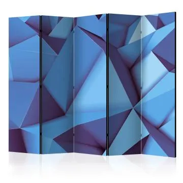 Parawan jednostronny 3D 225x172 cm 5-częściowy fioletowy