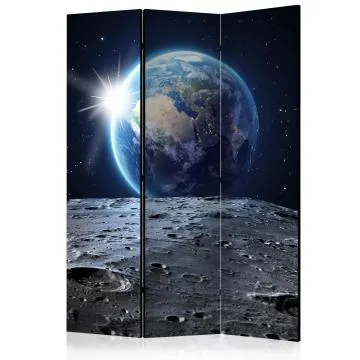 Parawan dwustronny Pejzaże 135x172 cm 3-częściowy niebieski