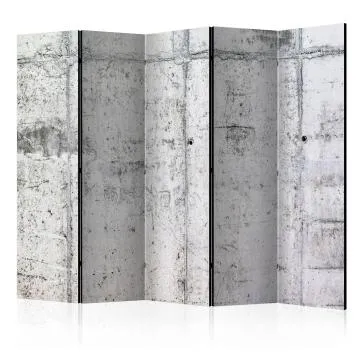 Parawan dwustronny Tła i desenie 225x172 cm 5-częściowy szary