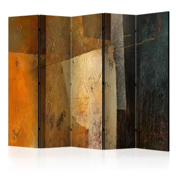 Parawan dwustronny Abstrakcje 225x172 cm 5-częściowy wielokolorowy