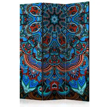 Parawan jednostronny Orient 135x172 cm 3-częściowy wielokolorowy