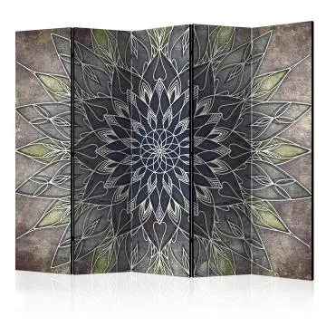 Parawan akustyczny Orient 225x172 cm 5-częściowy czarny