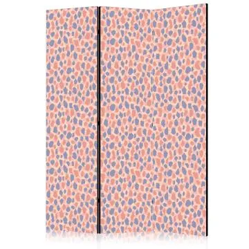Parawan akustyczny Abstrakcje 135x172 cm 3-częściowy beżowy