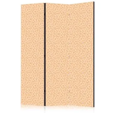 Parawan dwustronny Abstrakcje 135x172 cm 3-częściowy beżowy