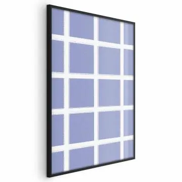 Plakat Białe linie 40x60 cm z ramą czarną bez marginesu