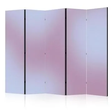 Parawan jednostronny Tła i desenie 225x172 cm 5-częściowy różowy
