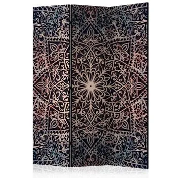 Parawan dwustronny Orient 135x172 cm 3-częściowy szary