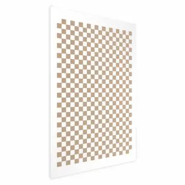 Plakat Brązowa geometria 21x30 cm bez ramy bez marginesu
