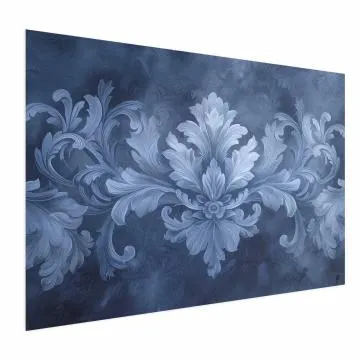 Plakat Błękitny ornament 60x40 cm bez ramy bez marginesu