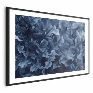 Plakat Abstrakcyjne ornamenty 60x40 cm z ramą czarną z marginesem