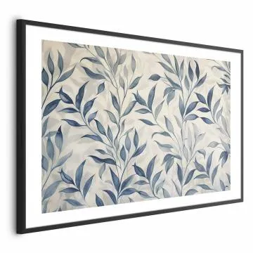 Plakat Motyw botaniczny 60x40 cm z ramą czarną z marginesem