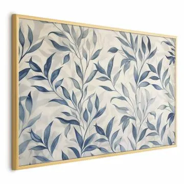 Plakat Motyw botaniczny 60x40 cm z ramą złotą bez marginesu