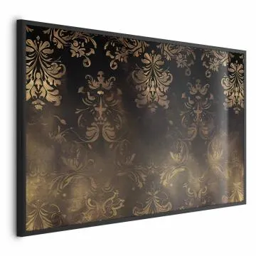 Plakat Barokowe wzory 42x29,7 cm z ramą czarną bez marginesu