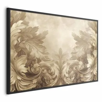 Plakat Rzeźbione ornamenty 60x40 cm z ramą czarną bez marginesu