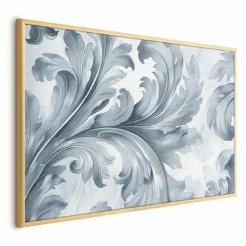 Plakat Kamienny ornament 42x29,7 cm z ramą złotą bez marginesu