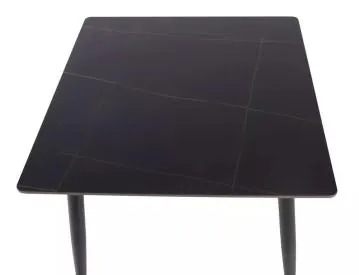 Stół RION 80x80 cm czarny marmur