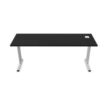 Biurko EASY SPACE C-LEG RC 180x60cm czarne grafitowe