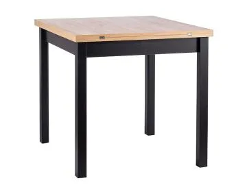 Stół rozkładany FLIP 80(160)x80 dąb artisan/czarny