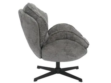 Fotel do salonu Betty szary obracany