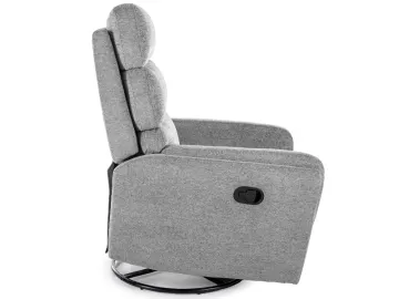 Fotel rozkładany ARGOS obrotowy szary
