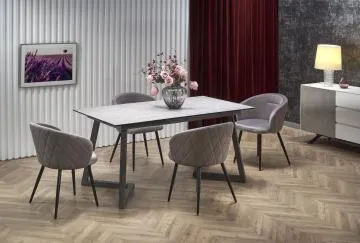 Krzesło tapicerowane K430 VELVET szare