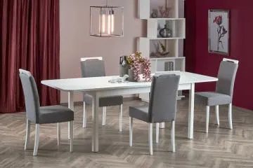 Krzesło tapicerowane CLARION szare/białe
