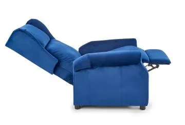Fotel AGUSTIN 2 VELVET granatowy rozkładany