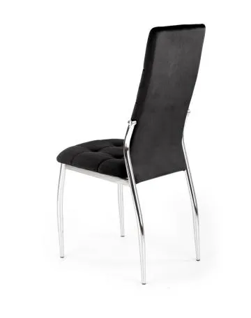 Krzesło tapicerowane K416 VELVET czarne