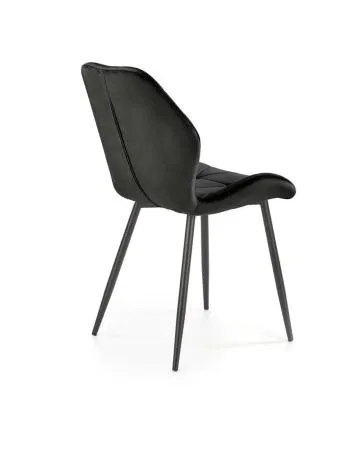 Krzesło tapicerowane K453 VELVET czarne