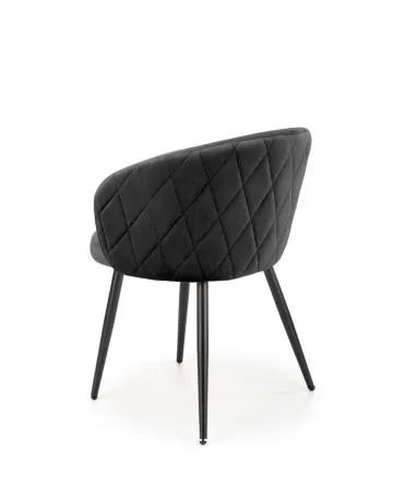Krzesło tapicerowane K430 VELVET czarne