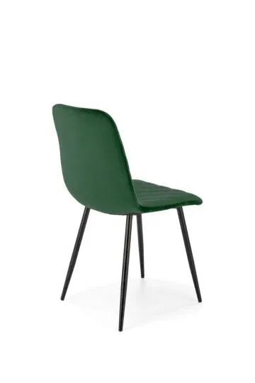 Krzesło tapicerowane K525 VELVET ciemne zielone