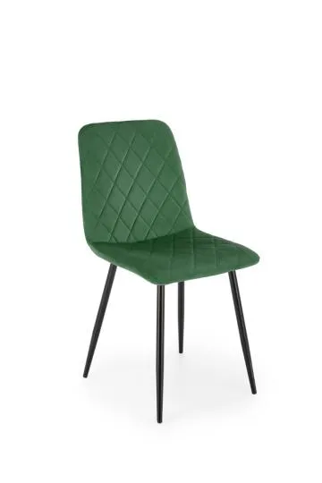 Krzesło tapicerowane K525 VELVET ciemne zielone