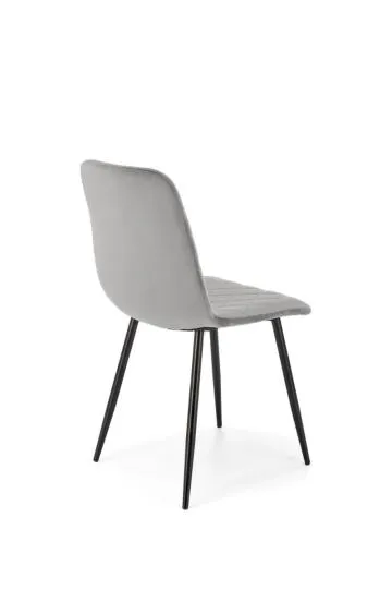Krzesło tapicerowane K525 VELVET szare