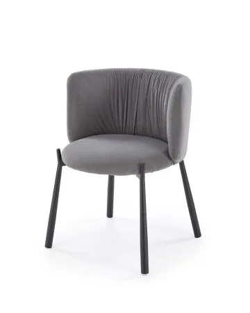 Krzesło tapicerowane K531 VELVET szare