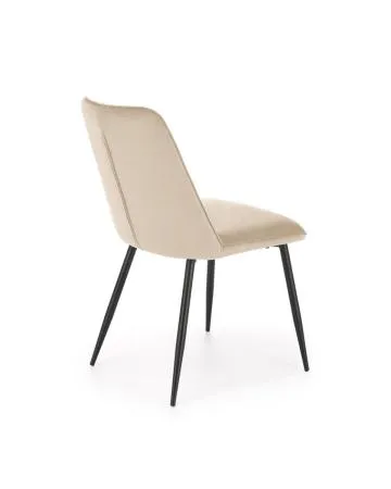 Krzesło tapicerowane K539 VELVET beżowe