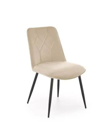 Krzesło tapicerowane K539 VELVET beżowe