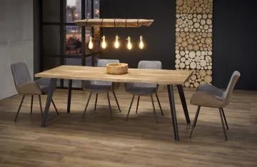 Krzesło tapicerowane K392 VELVET ciemno szare/brązowe